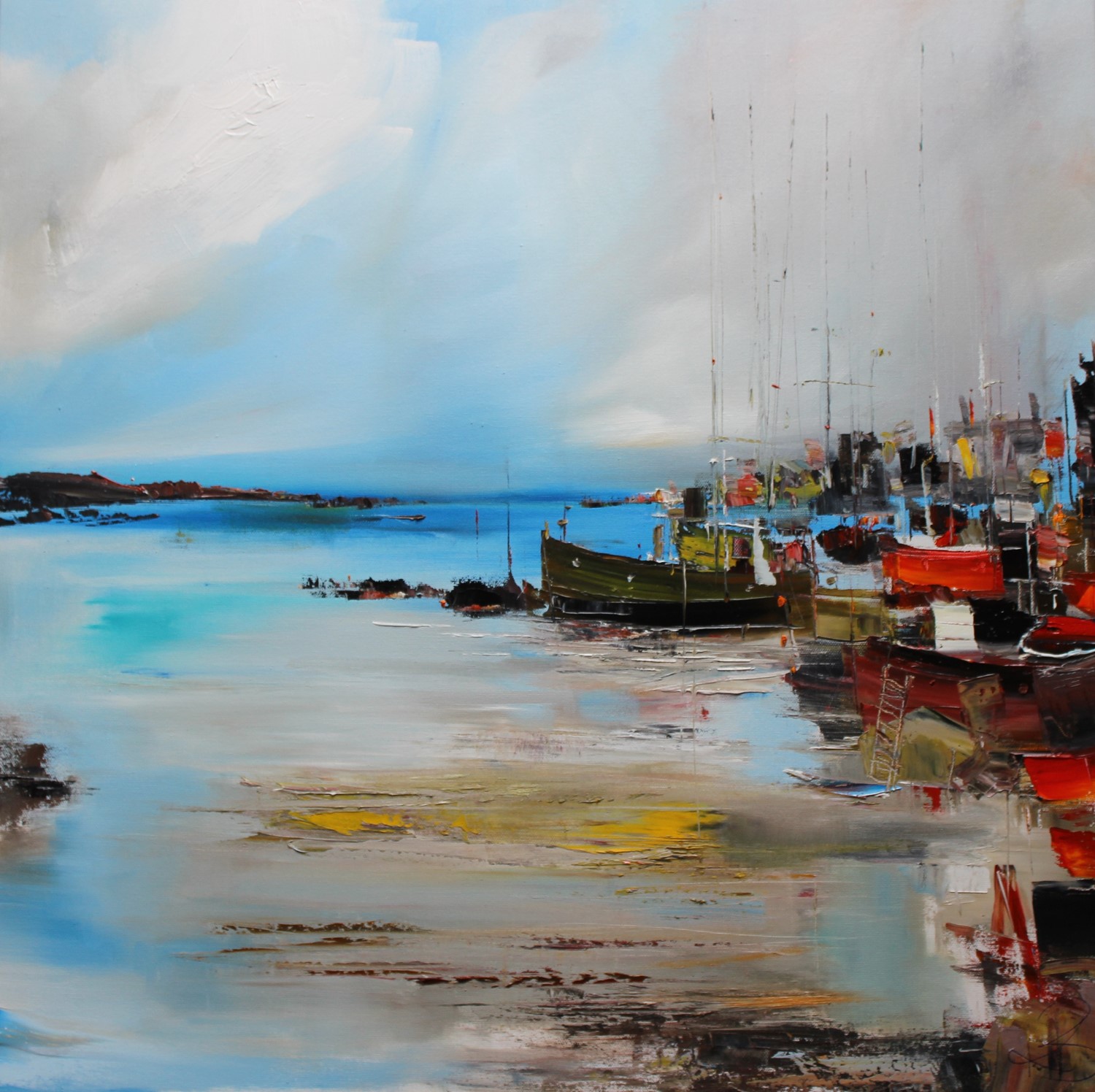 'At the Harbour for the Day' by artist Rosanne Barr